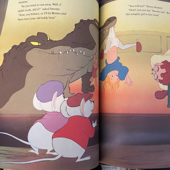 Vintage Disney Large Hardcover Picture Book - The Rescuers - Picture 4 of 6